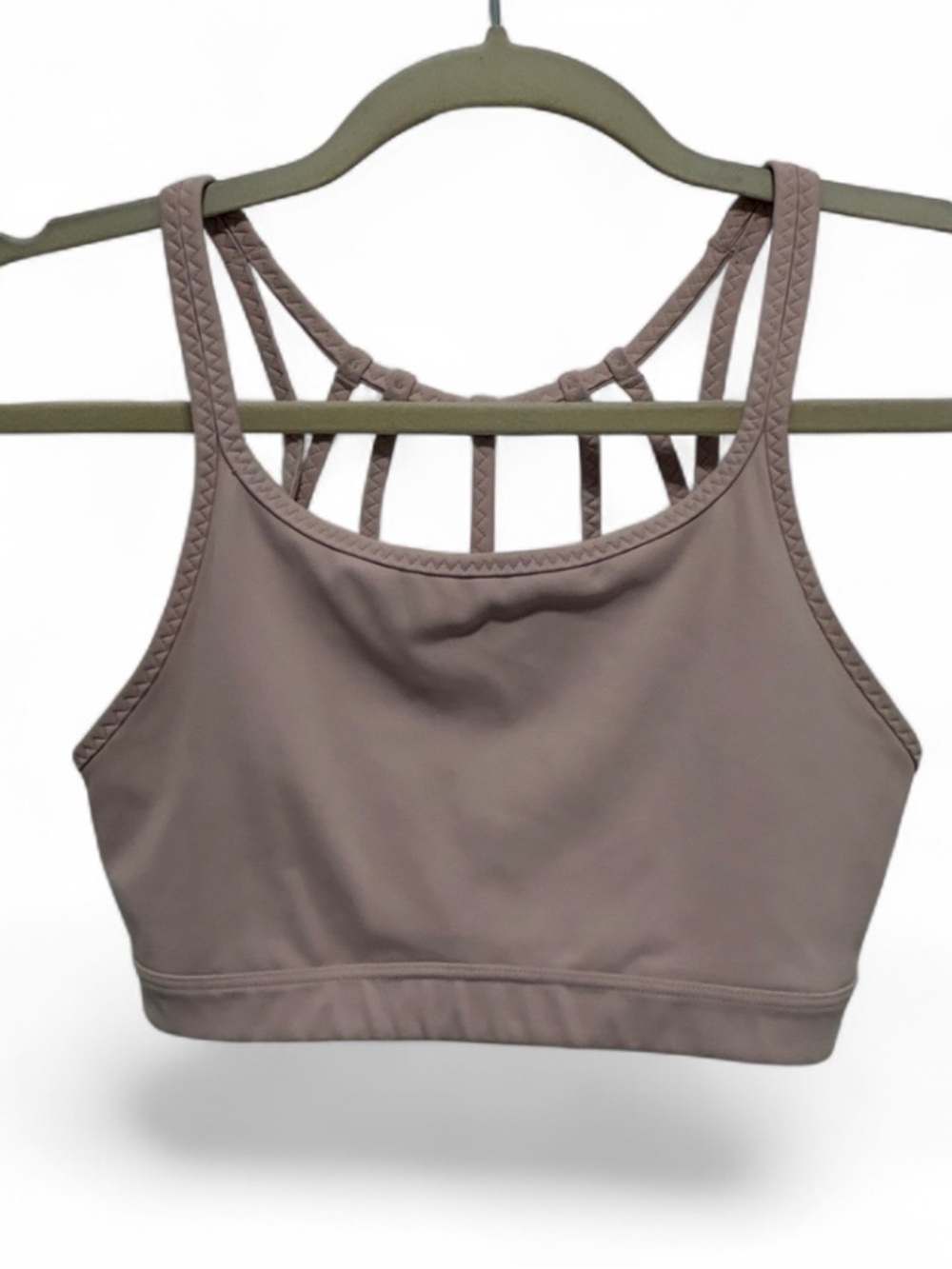 Athleta Strappy Sports Bra - Dusty Pink